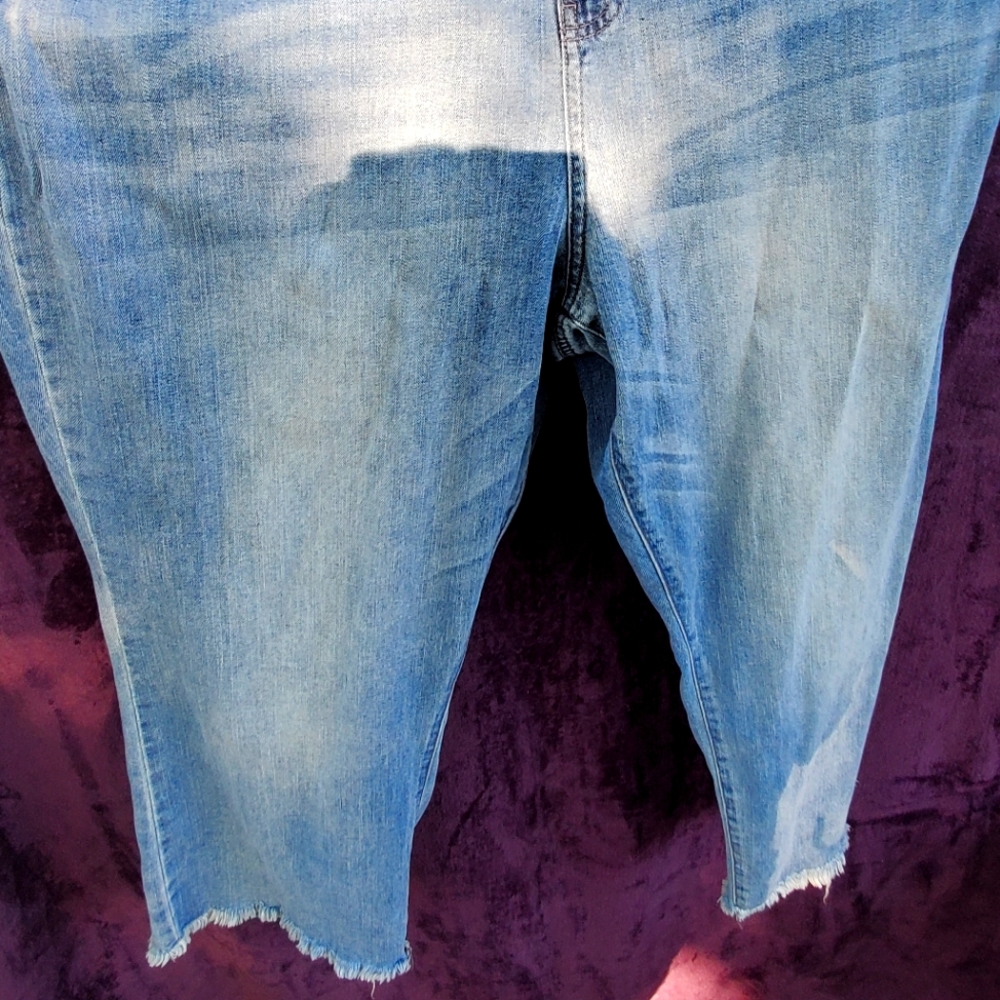 Plus size wide leg jeans